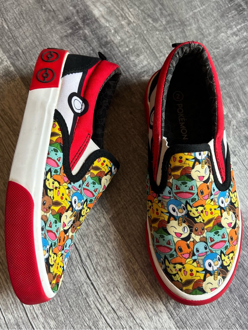 Ground Up Big Kids Pokemon Slip On Shoes 2 Boys Girls Unisex